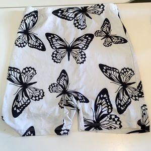 SHEIN Biker Butterfly Shorts Size Medium